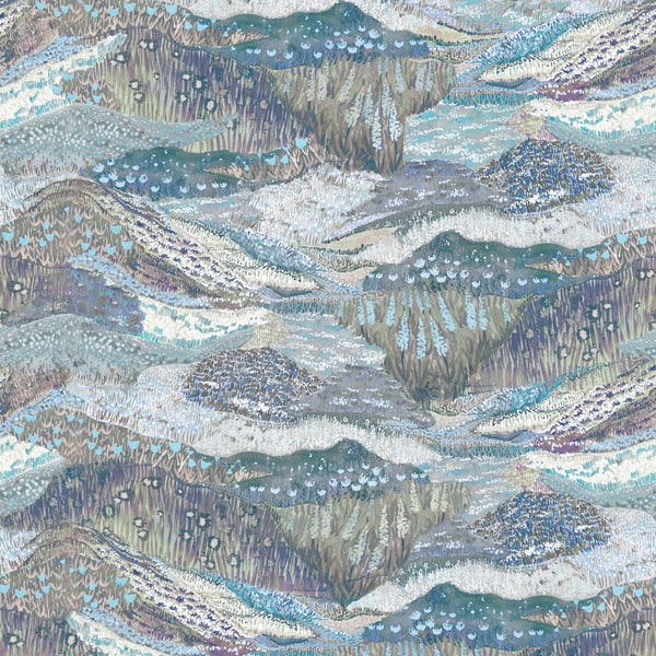 Galerie Wallpaper Product code: DW2024 - Designer Walls Wallpaper Collection - Light Blue Lilac Colours -  