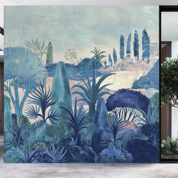 Galerie Wallpaper Product code: DW2029_2 - Designer Walls Wallpaper Collection - Twilight Blue Lilac Colours -  