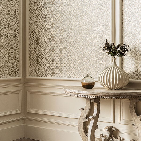 Galerie Wallpaper Product code: DWP0246-05R - Emporium Wallpaper Collection - Cream Gold Colours -  