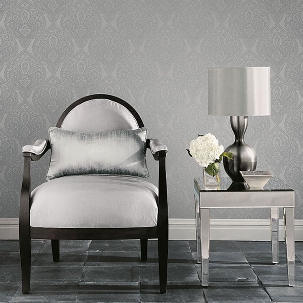 Galerie Wallpaper Product code: DWP0247-03R - Emporium Wallpaper Collection - Silver Colours -  