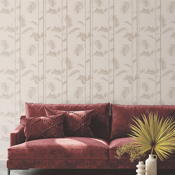 Galerie Wallpaper Product code: ED13068R - Ted Baker Eden Wallpaper Collection - Pink Taupe Colours -  