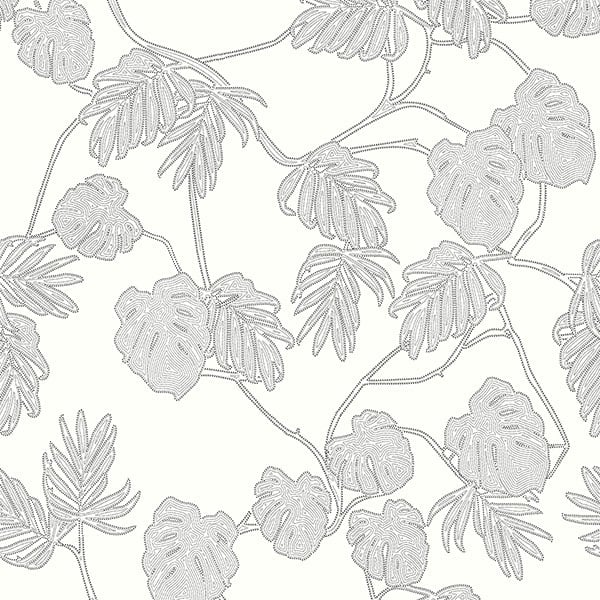 Galerie Wallpaper Product code: ED13076 - Ted Baker Eden Wallpaper Collection - White Black Colours -  