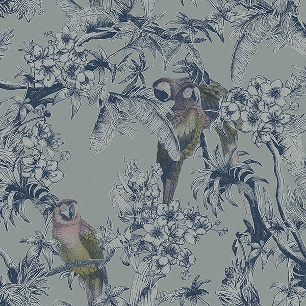 Galerie Wallpaper Product code: ED13086 - Ted Baker Eden Wallpaper Collection - Blue Yellow Pink Colours -  
