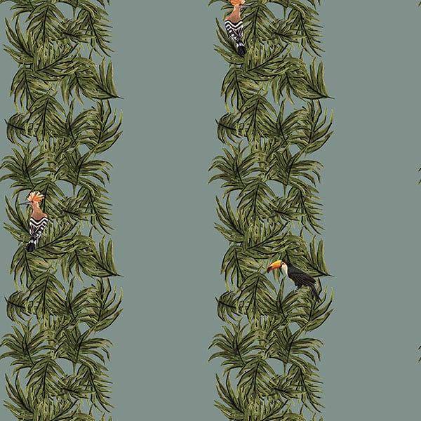 Galerie Wallpaper Product code: ED13137 - Ted Baker Eden Wallpaper Collection - Blue Green Orange Black Colours -  