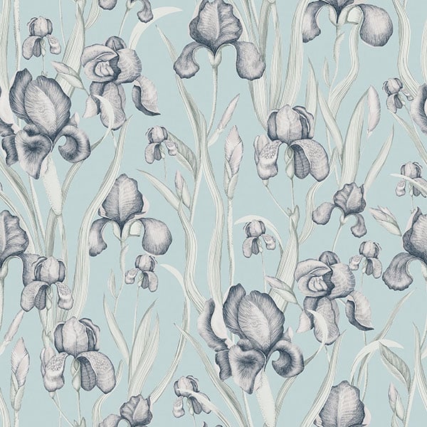 Galerie Wallpaper Product code: EL21023 - Elisir Wallpaper Collection - Blue Lilac White Colours -  