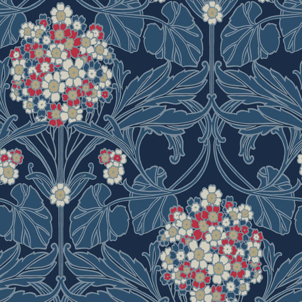 Galerie Wallpaper Product code: ET12112 - Arts and Crafts Wallpaper Collection - Blue White Beige Pink Colours -  