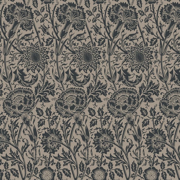 Galerie Wallpaper Product code: ET12518 - Arts and Crafts Wallpaper Collection - Black Beige Colours -  