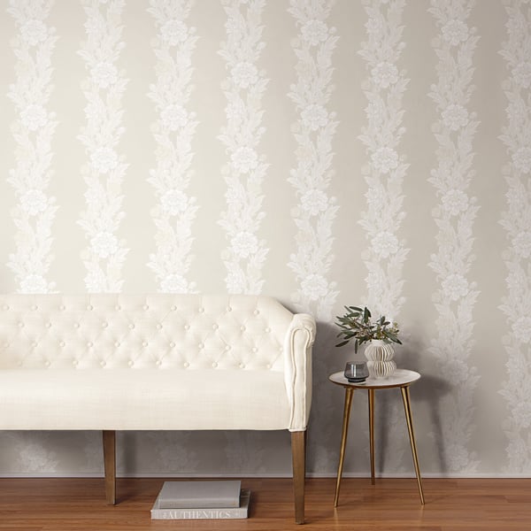 Galerie Wallpaper Product code: ET12705_2 - Arts and Crafts Wallpaper Collection - White Beige Colours -  