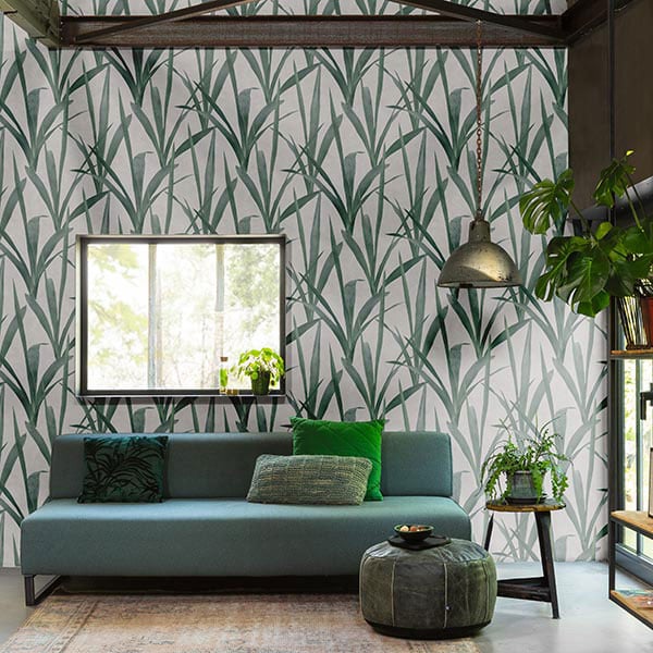 Galerie Wallpaper Product code: EX31016R - Exposed Wallpaper Collection - Green Grey Colours -  
