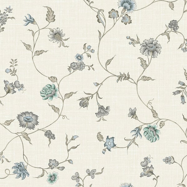 Galerie Wallpaper Product code: FC61008 - French Country Wallpaper Collection - Greyed-out Blues Colours -  