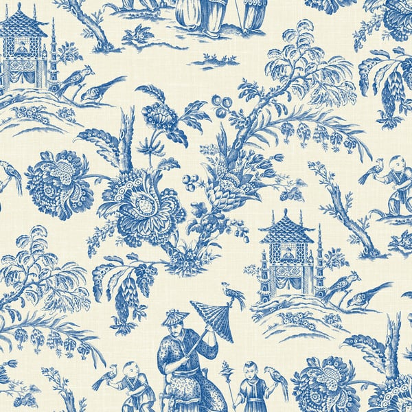 Galerie Wallpaper Product code: FC61812 - French Country Wallpaper Collection - China Blue Colours -  