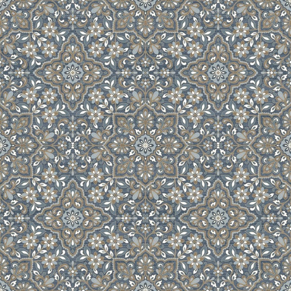 Galerie Wallpaper Product code: FH37542 - Homestyle Wallpaper Collection - White Blue Gold Colours -  