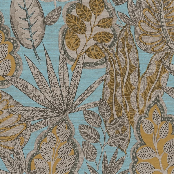 Galerie Wallpaper Product code: FL61114 - Flourish Wallpaper Collection - Beige/Blue Colours -  