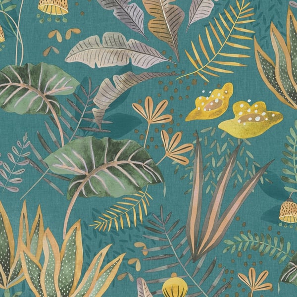 Galerie Wallpaper Product code: FL61123 - Flourish Wallpaper Collection - Blue/Yellow Colours -  