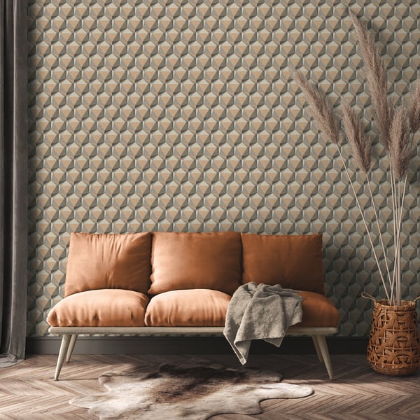 Galerie Wallpaper Product code: FS72028_2 - Fusion Wallpaper Collection - Beige Cream Grey Colours -  