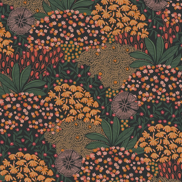 Galerie Wallpaper Product code: FS72040 - Fusion Wallpaper Collection - Orange Green Black Colours -  