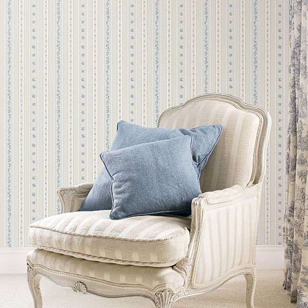 Galerie Wallpaper Product code: G23221R - Floral Themes Wallpaper Collection - Blue Beige Colours -  