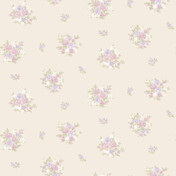 Galerie Wallpaper Product code: G23232 - Floral Themes Wallpaper Collection - Lilac Beige Colours -  