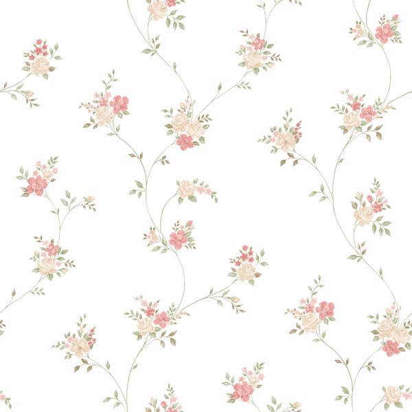 Galerie Wallpaper Product code: G23247 - Floral Themes Wallpaper Collection - Red Pink Beige Green Colours -  