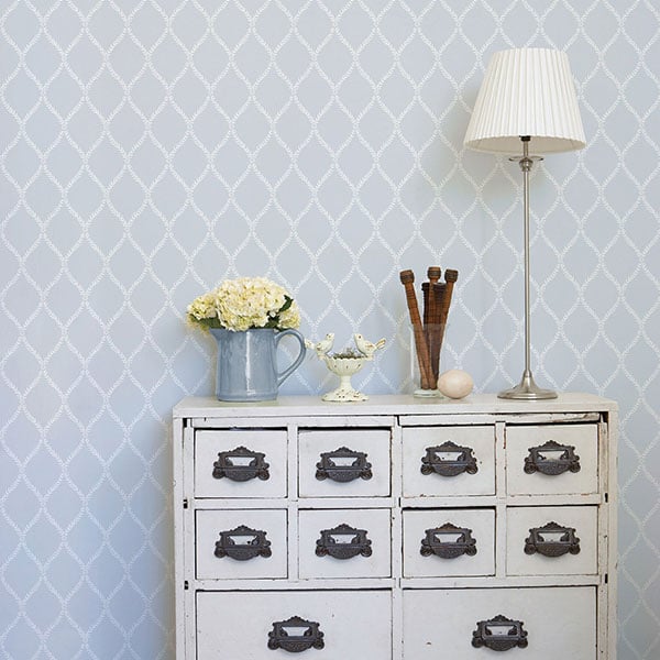 Galerie Wallpaper Product code: G45051R - Vintage Roses Wallpaper Collection - Blue White Colours -  