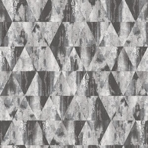 Galerie Wallpaper Product code: G45334 - Grunge Wallpaper Collection - Grey Silver Black Colours -  