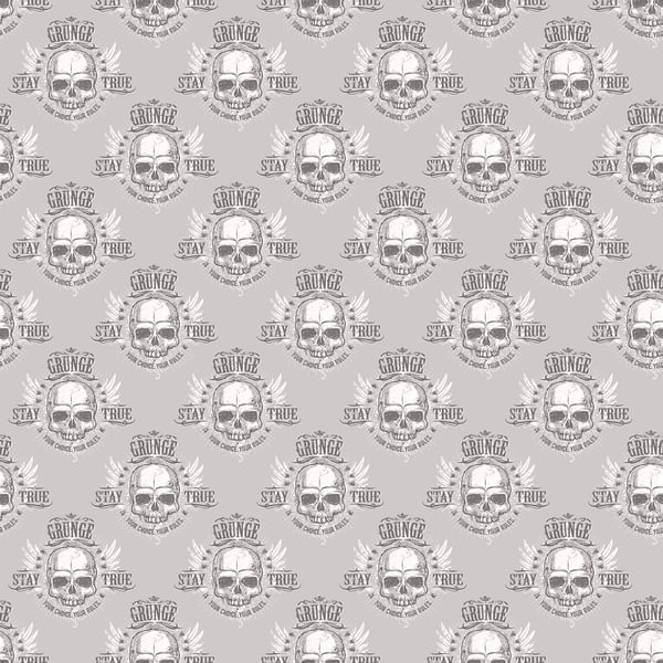 Galerie Wallpaper Product code: G45366 - Grunge Wallpaper Collection - Silver White Black Colours -  