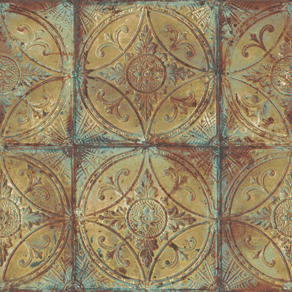Galerie Wallpaper Product code: G45376 - Grunge Wallpaper Collection - Gold Blue Colours -  