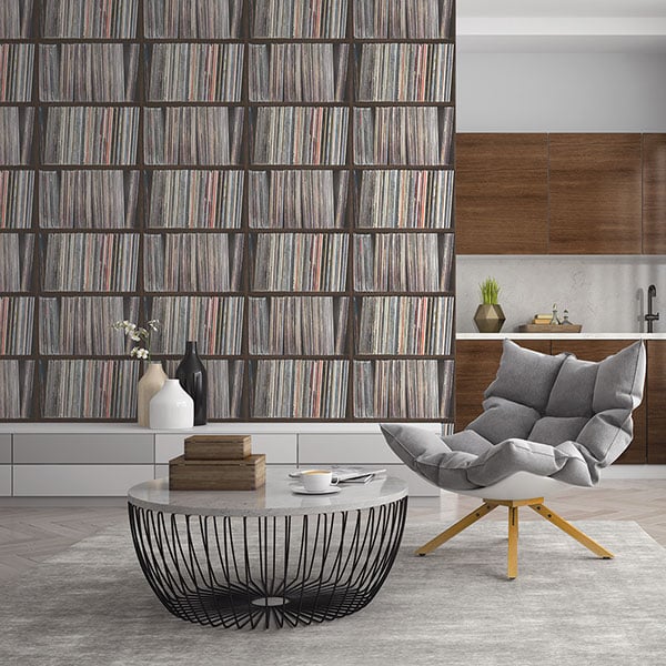 Galerie Wallpaper Product code: G45385R - Grunge Wallpaper Collection - Black Multi-Coloured Colours -  