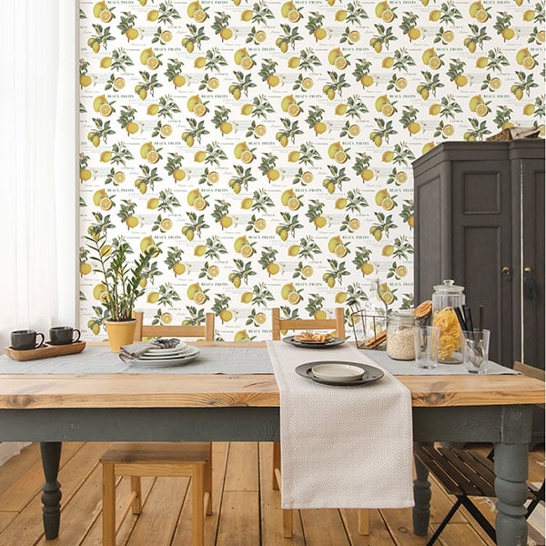 Galerie Wallpaper Product code: G45409R - Just Kitchens Wallpaper Collection - Yellow Green White Colours -  