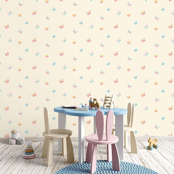 Galerie Wallpaper Product code: G56007R - Just 4 Kids 2 Wallpaper Collection - Yellow Pink Blue Orange Colours -  