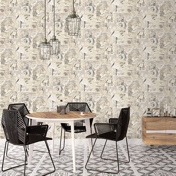 Galerie Wallpaper Product code: G56114R - Nostalgie Wallpaper Collection - Beige Colours -  