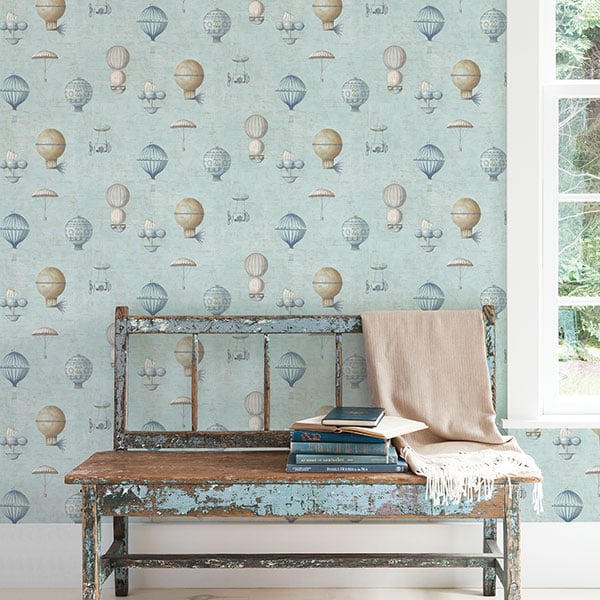 Galerie Wallpaper Product code: G56200R - Nostalgie Wallpaper Collection - Blue Colours -  