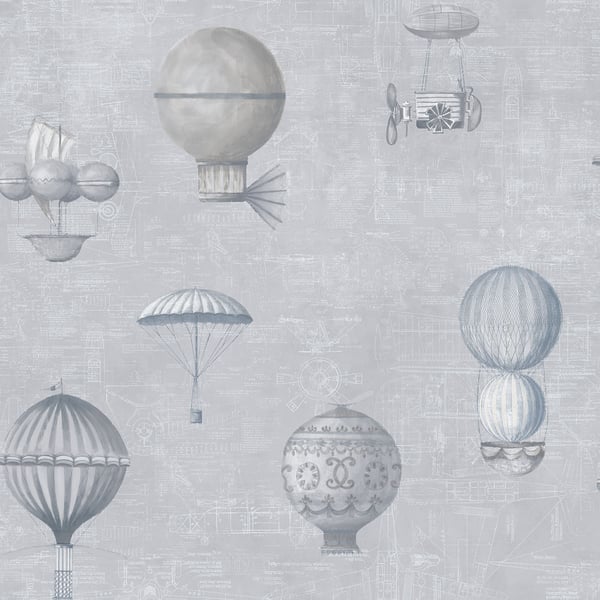Galerie Wallpaper Product code: G56201 - Nostalgie Wallpaper Collection - Silver Grey Colours -  