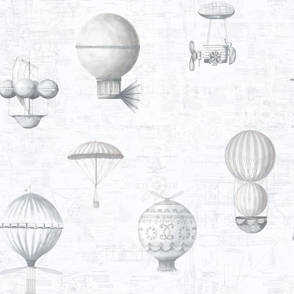 Galerie Wallpaper Product code: G56202 - Nostalgie Wallpaper Collection - Silver Grey Colours -  