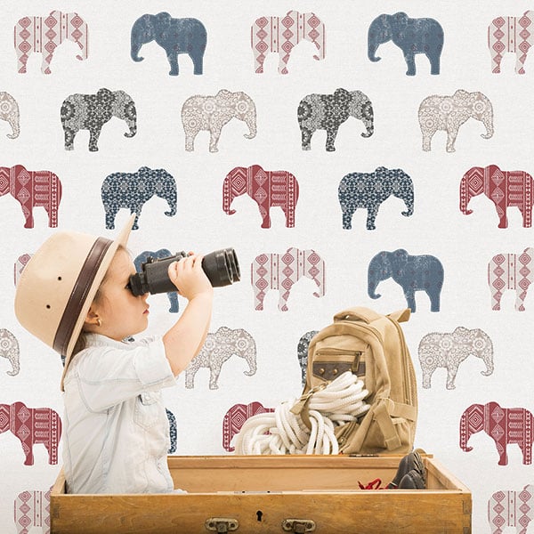 Galerie Wallpaper Product code: G56526R - Just 4 Kids 2 Wallpaper Collection - Red Blue White Colours -  