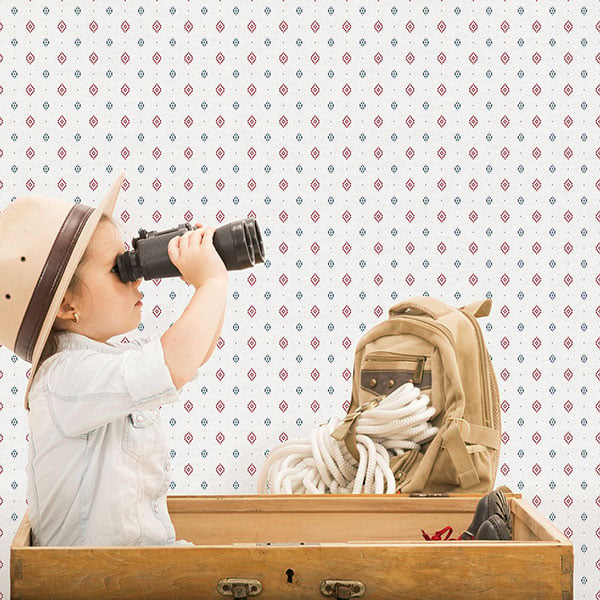 Galerie Wallpaper Product code: G56529R - Just 4 Kids 2 Wallpaper Collection - Red Blue White Colours -  