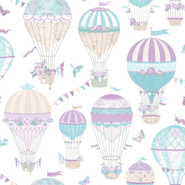 Galerie Wallpaper Product code: G56543 - Just 4 Kids 2 Wallpaper Collection - Purple Blue Beige Colours -  