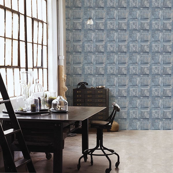 Galerie Wallpaper Product code: G56562R - Nostalgie Wallpaper Collection - Blue Beige Colours -  