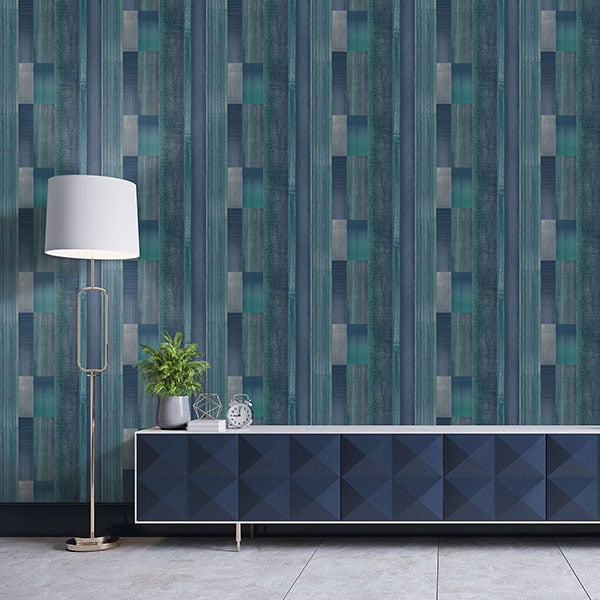 Galerie Wallpaper Product code: G56575R - Texstyle Wallpaper Collection - Turquoise Navy Colours -  