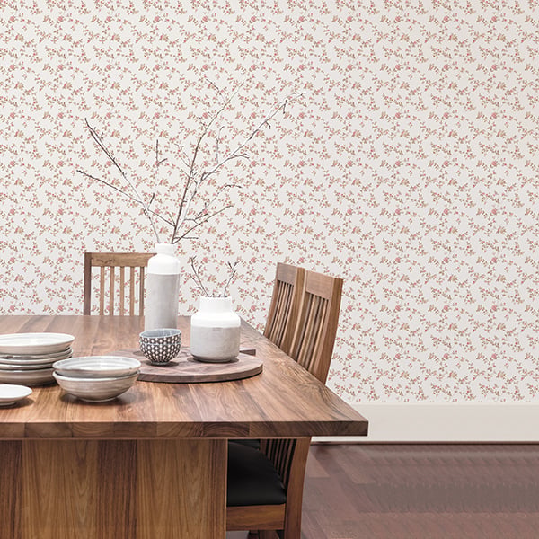 Galerie Wallpaper Product code: G56648R - Small Prints Wallpaper Collection - Pink Brown Beige Colours -  