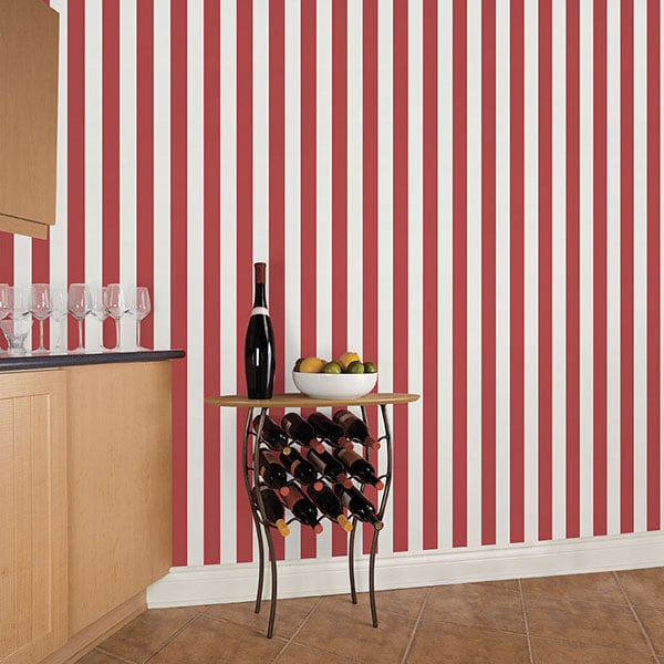 Galerie Wallpaper Product code: G67525R - Smart Stripes 2 Wallpaper Collection - Red Colours -  