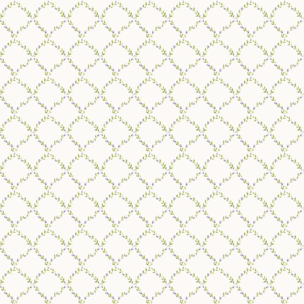 Galerie Wallpaper Product code: G67906 - Miniatures 2 Wallpaper Collection - Purple Green White Colours -  