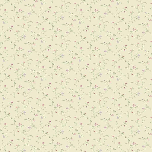 Galerie Wallpaper Product code: G67922 - Miniatures 3 Wallpaper Collection - Cream Green Pink Purple Colours -  