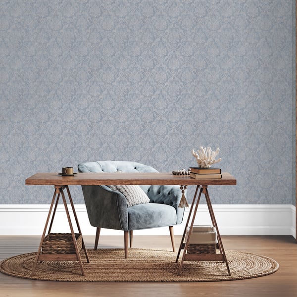 Galerie Wallpaper Product code: G68088_2 - Special FX 2 Wallpaper Collection - Blue, Silver Colours -  