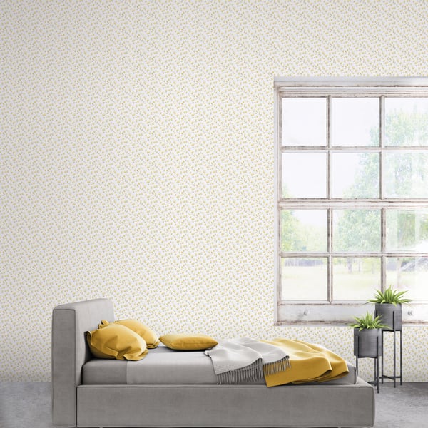 Galerie Wallpaper Product code: G68725_2 - Miniatures 3 Wallpaper Collection - Warm Grey,Yellow Colours -  