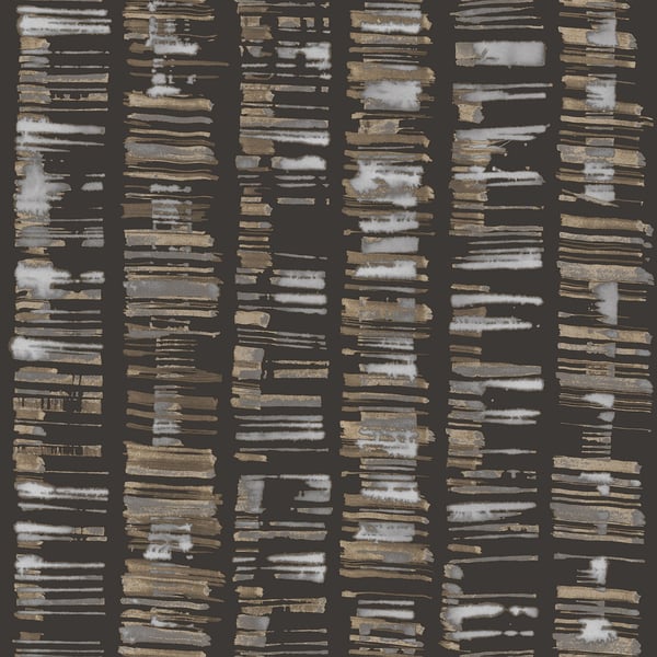 Galerie Wallpaper Product code: G78281 - Bazaar Wallpaper Collection - Black Grey Tan Colours -  