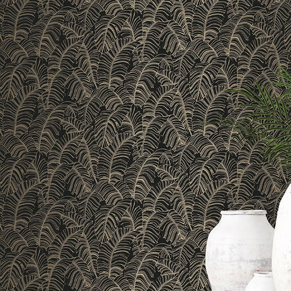 Galerie Wallpaper Product code: G78301R - Bazaar Wallpaper Collection - Black Light Ochre Colours -  