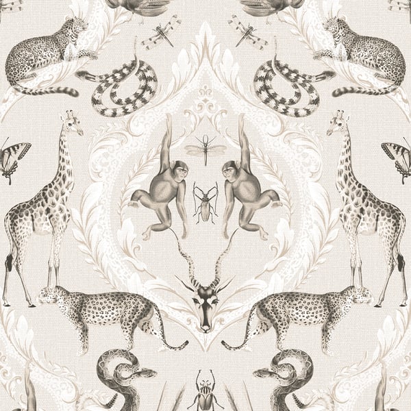 Galerie Wallpaper Product code: G78309 - Bazaar Wallpaper Collection - Beige Black Colours -  