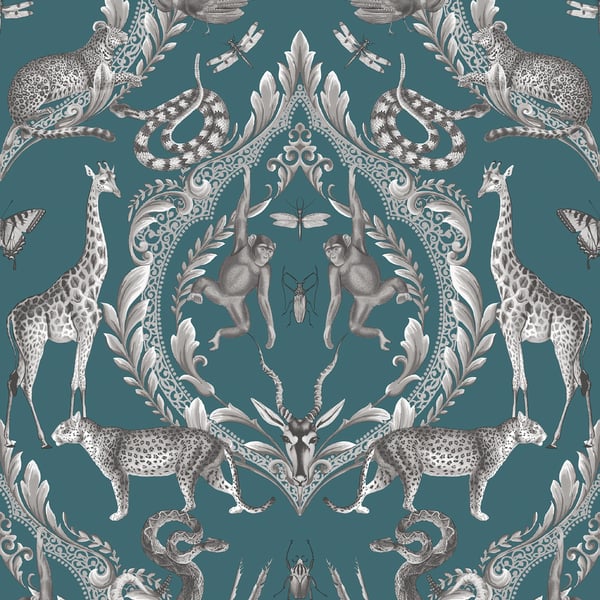 Galerie Wallpaper Product code: G78313 - Bazaar Wallpaper Collection - Teal Colours -  