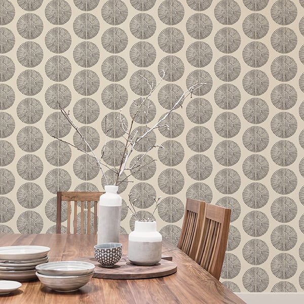 Galerie Wallpaper Product code: G78329R - Bazaar Wallpaper Collection - Beige Charcoal Colours -  